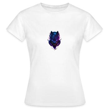 Schwarzer Panter - Frauen T-Shirt - Weiß - Vorne - AI Model Female 172 dark (172cm)