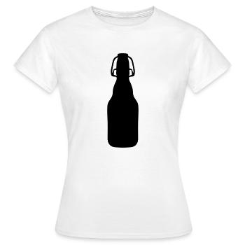 beer bottle - Women's T-Shirt - white - Front - AI Model Female 172 dark (172cm)