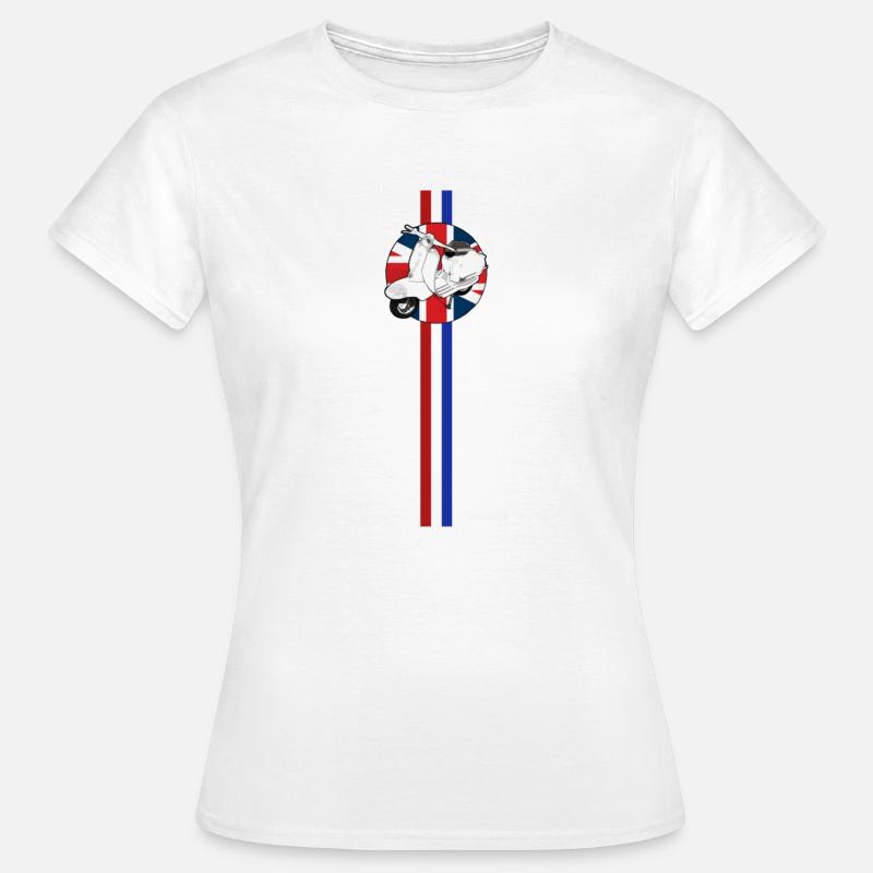 SCOOT STRIPE TRACK JACKET - Women's T-Shirt - white