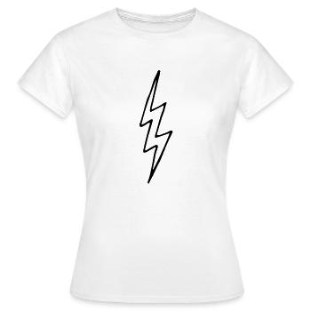 Blitz - Frauen T-Shirt - Weiß - Vorne - AI Model Female 172 dark (172cm)