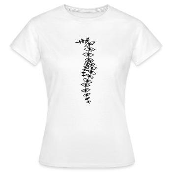 Hängepflanze Ranke 2 - Frauen T-Shirt - Weiß - Vorne - AI Model Female 172 dark (172cm)