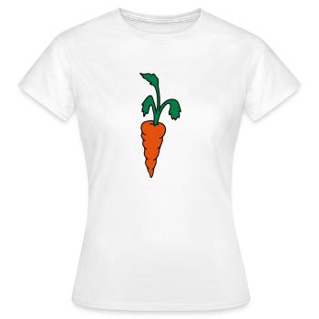 Carotte carotte - T-shirt Femme - blanc - Devant - AI Model Female 172 dark (172cm)