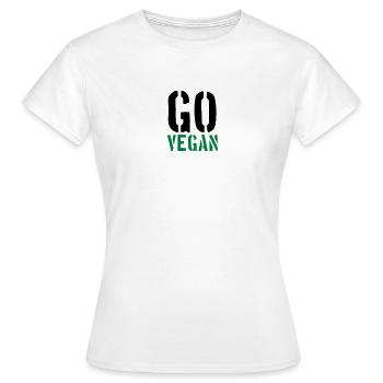 Aller Vegan - T-shirt Femme - blanc - Devant - AI Model Female 172 dark (172cm)