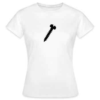 Screw - Women's T-Shirt - white - Front - AI Model Female 172 dark (172cm)