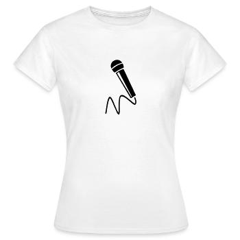 micro - Women's T-Shirt - white - Front - AI Model Female 172 dark (172cm)