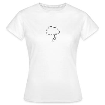 Comic Cartoon Denkblase - Frauen T-Shirt - Weiß - Vorne - AI Model Female 172 dark (172cm)