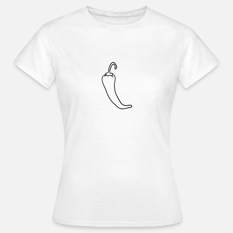 Chili chilli peppers hot hot - Women's T-Shirt - white