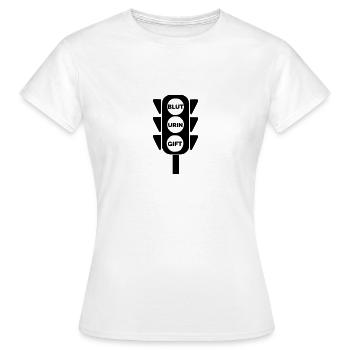 Ampel - Frauen T-Shirt - Weiß - Vorne - AI Model Female 172 dark (172cm)