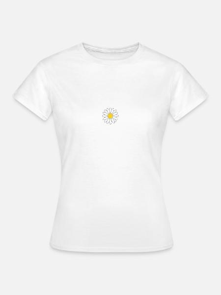 Gänseblümchen-Design 1 - Frauen T-Shirt - Weiß