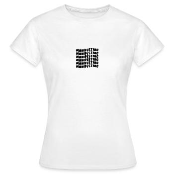 Manifester le noir - T-shirt Femme - blanc - Devant - AI Model Female 172 dark (172cm)