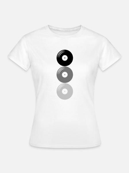 Platten 3 Vinyl - Frauen T-Shirt - Weiß