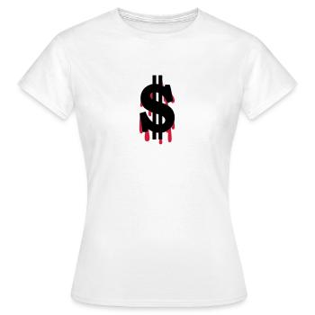 Dollar am Ende - Frauen T-Shirt - Weiß - Vorne - AI Model Female 172 dark (172cm)