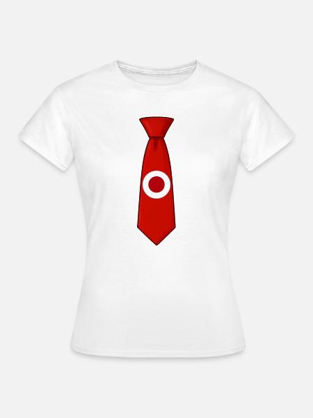 Japan Tie – Flaggendesign - Frauen T-Shirt - Weiß