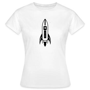 Rakete - Frauen T-Shirt - Weiß - Vorne - AI Model Female 172 dark (172cm)
