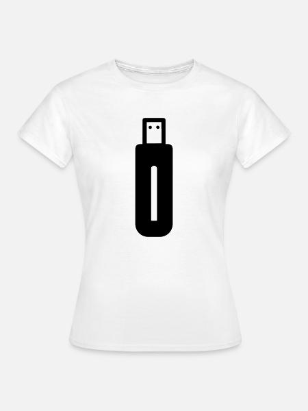 USB-Stick - Frauen T-Shirt - Weiß