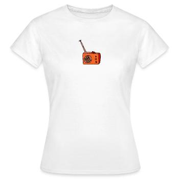 radio - Frauen T-Shirt - Weiß - Vorne - AI Model Female 172 dark (172cm)