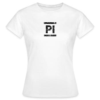 Pi - T-shirt Femme - blanc - Devant - AI Model Female 172 dark (172cm)