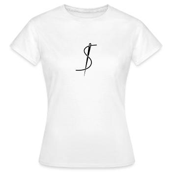 needle - Women's T-Shirt - white - Front - AI Model Female 172 dark (172cm)