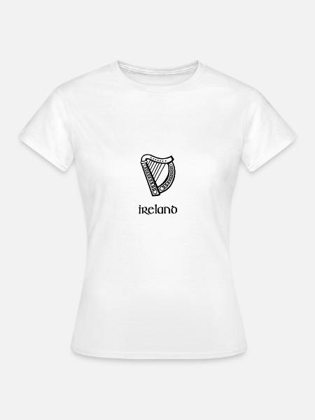 ireland harp - Frauen T-Shirt - Weiß