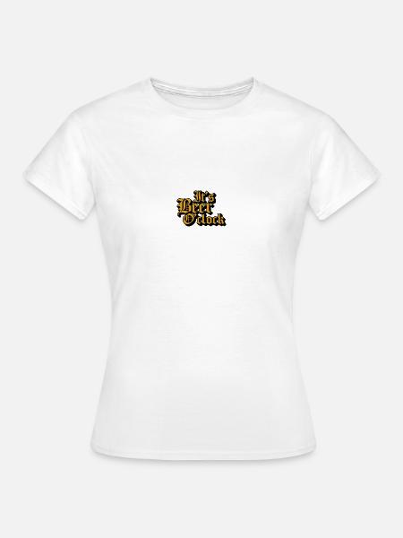 Its Beer O,Clock - Frauen T-Shirt - Weiß