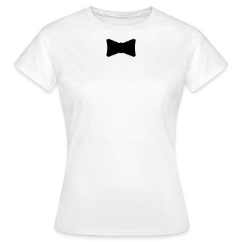 Noeud papillon - T-shirt Femme - blanc - Devant - AI Model Female 172 dark (172cm)