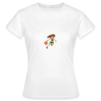 Ballsport - Frauen T-Shirt - Weiß - Vorne - AI Model Female 172 dark (172cm)