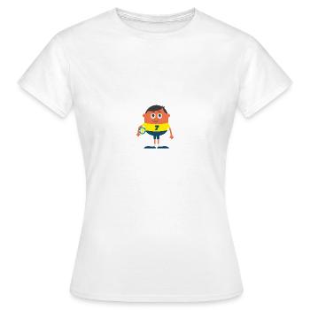 Ballsport - Frauen T-Shirt - Weiß - Vorne - AI Model Female 172 dark (172cm)