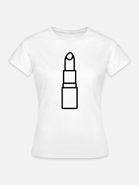 Lippenstift - Frauen T-Shirt - Weiß