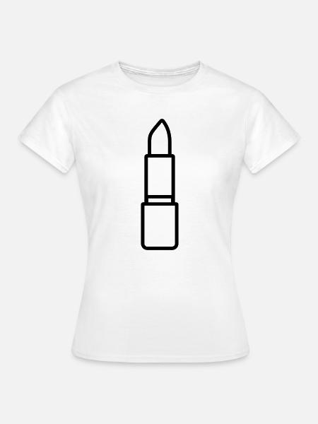Lippenstift - Frauen T-Shirt - Weiß
