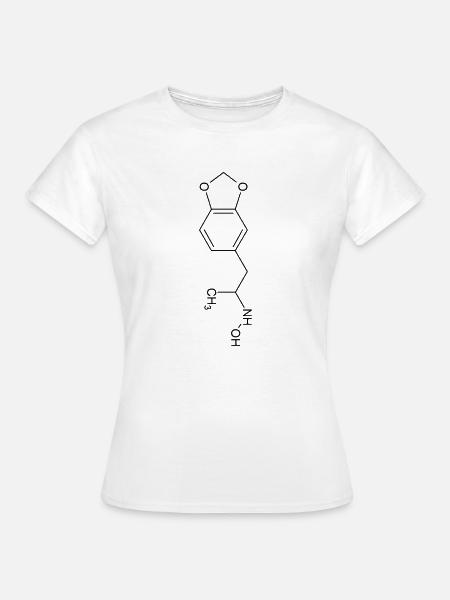 MDMA Strukturformel - Frauen T-Shirt - Weiß