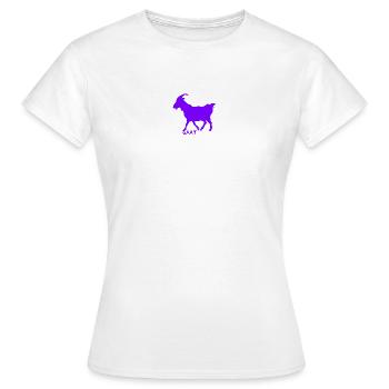 G.O.A.T. Goat Purple - Women's T-Shirt - white - Front - AI Model Female 172 dark (172cm)