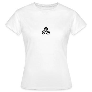 Alpha Wölfe © Alpha Beta Omega - Frauen T-Shirt - Weiß - Vorne - AI Model Female 172 dark (172cm)