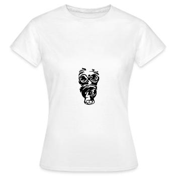Gasmaske - Frauen T-Shirt - Weiß - Vorne - AI Model Female 172 dark (172cm)