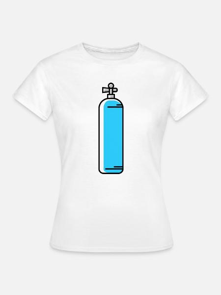 Sauerstoff Tauchen symbol - Frauen T-Shirt - Weiß