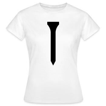 Golf Tee - Women's T-Shirt - white - Front - AI Model Female 172 dark (172cm)