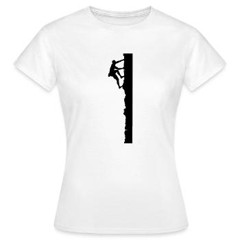 vertical - Women's T-Shirt - white - Front - AI Model Female 172 dark (172cm)