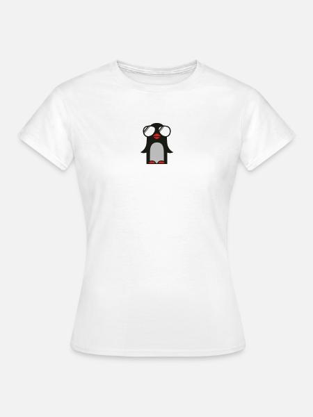 funky pinguin - Frauen T-Shirt - Weiß