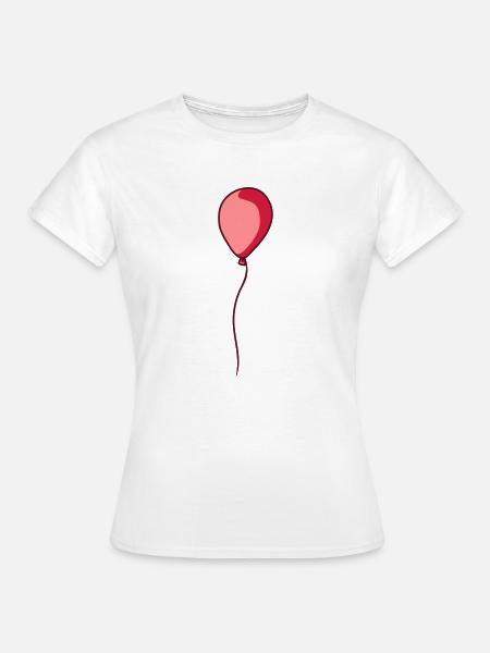 Glaenzender schwebender Luftballon - Frauen T-Shirt - Weiß
