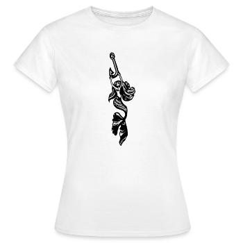 sirène avec hameçon - T-shirt Femme - blanc - Devant - AI Model Female 172 dark (172cm)