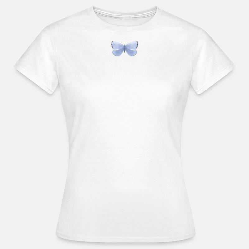 Blue butterfly - Women's T-Shirt - white