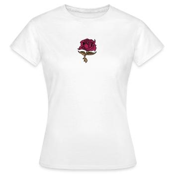 Rose (fleur) - T-shirt Femme - blanc - Devant - AI Model Female 172 dark (172cm)