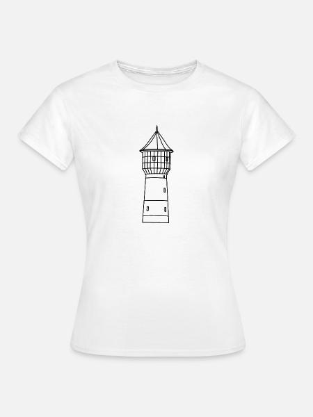 Wasserturm für hell - Frauen T-Shirt - Weiß