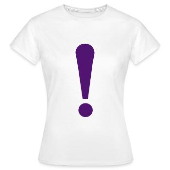 Point d'exclamation - T-shirt Femme - blanc - Devant - AI Model Female 172 dark (172cm)