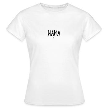 Mama <3 - Frauen T-Shirt - Weiß - Vorne - AI Model Female 172 dark (172cm)