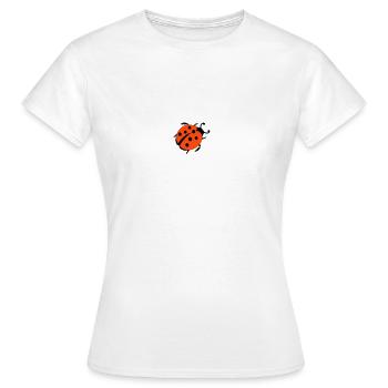 ladybug marienkaefer - T-shirt Femme - blanc - Devant - AI Model Female 172 dark (172cm)