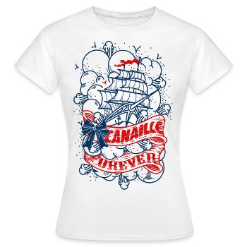 vieille canaille - T-shirt Femme - blanc - Devant - AI Model Female 172 dark (172cm)