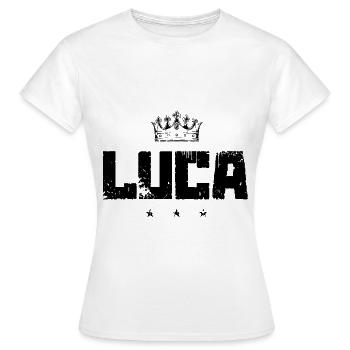 Luca - T-shirt Femme - blanc - Devant - AI Model Female 172 dark (172cm)