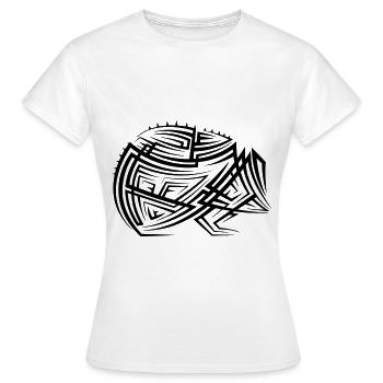 Hedgehog Tribal Tattoo - Women's T-Shirt - white - Front - AI Model Female 172 dark (172cm)
