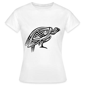 Vulture Tribal Tattoo - Women's T-Shirt - white - Front - AI Model Female 172 dark (172cm)