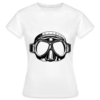 Taucherbrille Symbol Tauchen - Frauen T-Shirt - Weiß - Vorne - AI Model Female 172 dark (172cm)
